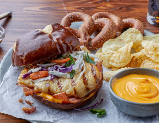 Beer Cheese Grilled Chicken Sandwich Recipe