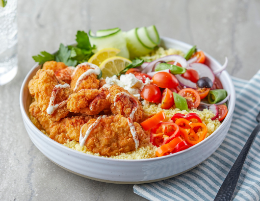 Mediterranean Lemon Chicken Bowl Recipe