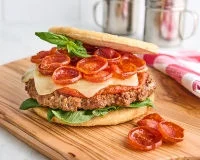 Pepperoni Pizza Burger Recipe