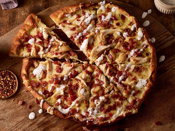 Image of Chicken Bacon Ranch Pizza Recipe 