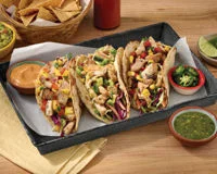 Naturally Smoked Chicken Taco Trio Recipe