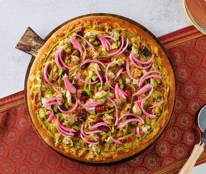 Butter Chicken Pizza