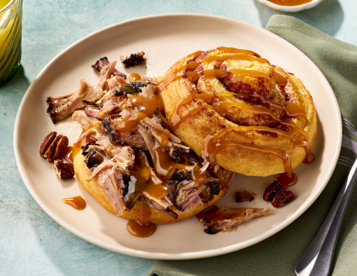 Sticky Pork Caramel Bun 