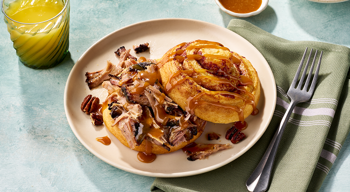 Sticky Pork caramel bun