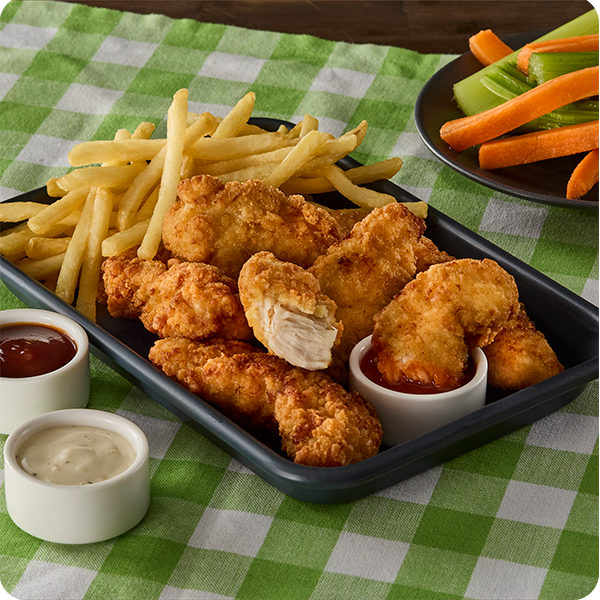 Fully Cooked Breaded Golden Crispy Chicken Tenders