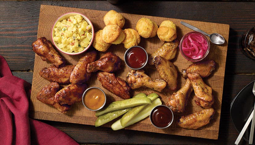 Tyson pitmaster chicken on a wooden board