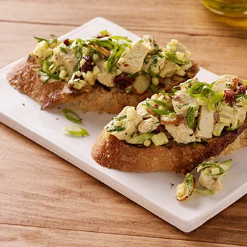 Diced, Grilled Chicken and Avocado Bruschetta Recipe