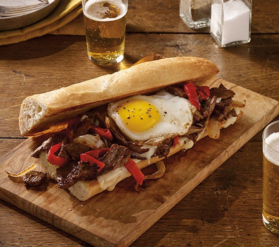 Steak and Egg Breakfast Sandwich