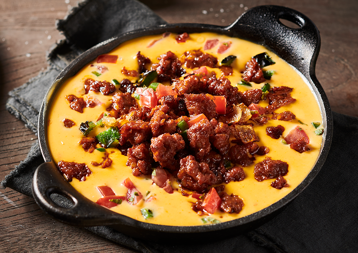 Chorizo Queso in skillet