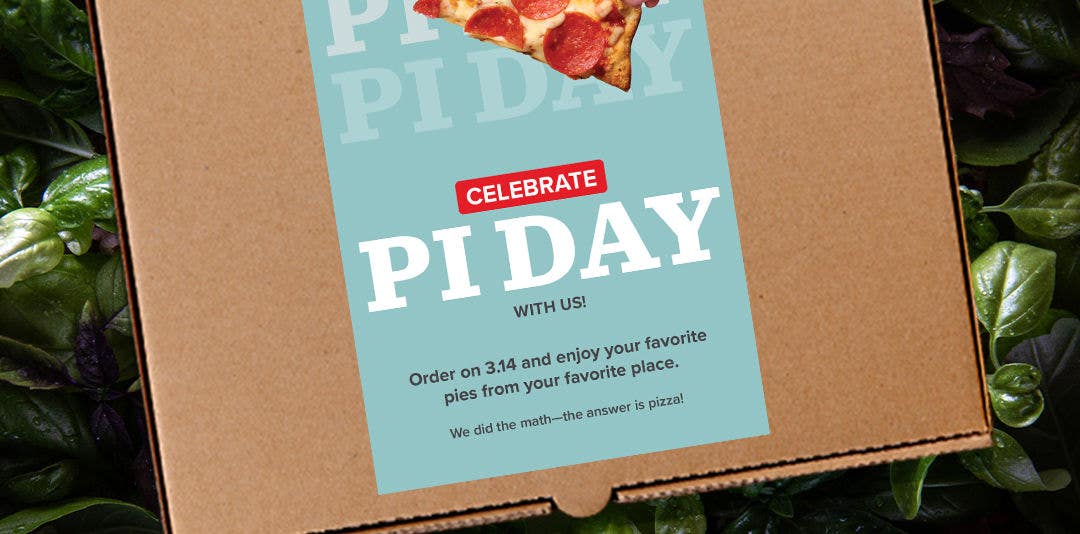 Pizza box promotional flyer