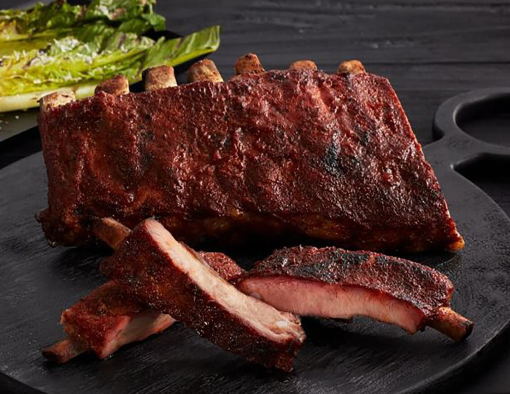 Saucy and Smoky St.Louis-Style Ribs on a Plate