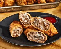 Cheesesteak Egg Rolls Recipe