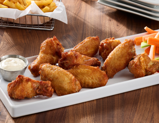 Roasted Wings with dipping sauce