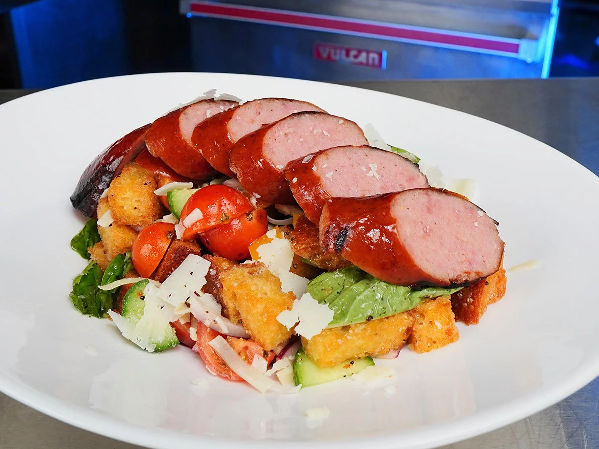 Summer Panzanella Salad with Smoked Sausage Recipe