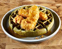 Crispy Chicken & Matcha Waffles​ Recipe