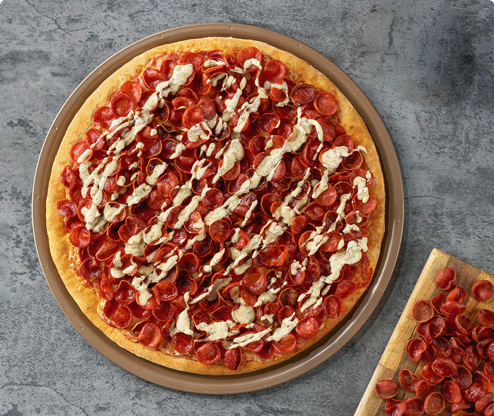 Pepperoni profusion pizza
