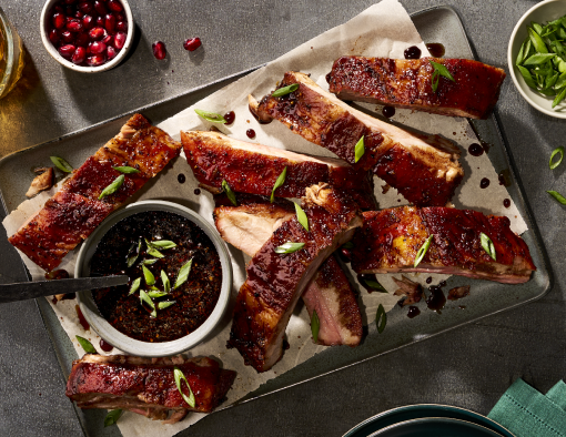 Pomegranate Molasses Pork Baby Back Ribs