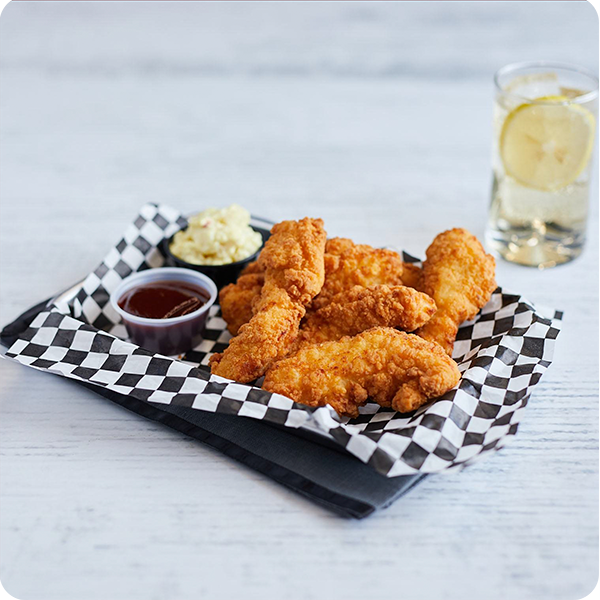 Fully Cooked Golden Crispy Chicken Tenderloin Fritters