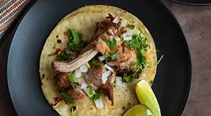 Savory sous vide pork carnitas