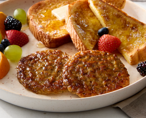 Jimmy Dean® Low Sodium Chicken Breakfast Patty 1.5 oz. in restaurant setting