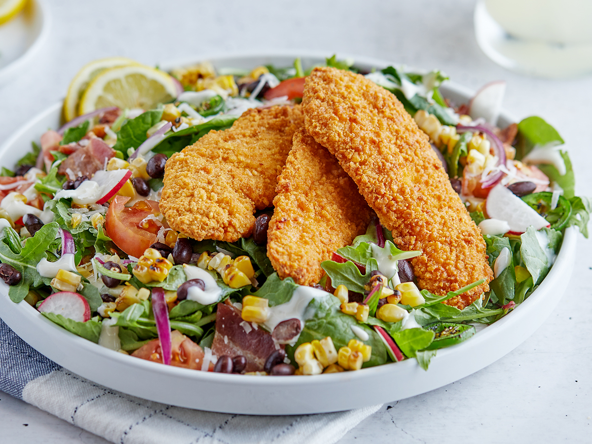 Southwest Crispy Chicken Caesar Salad Recipe