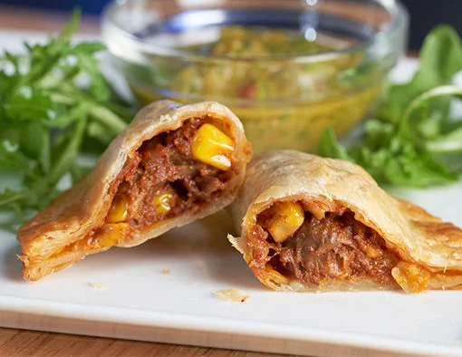 Breakfast Empanadas featuring Jimmy Dean® Fully Cooked Original Skinless Pork Sausage Links and Jimmy Dean® Fully Cooked Bacon Pieces