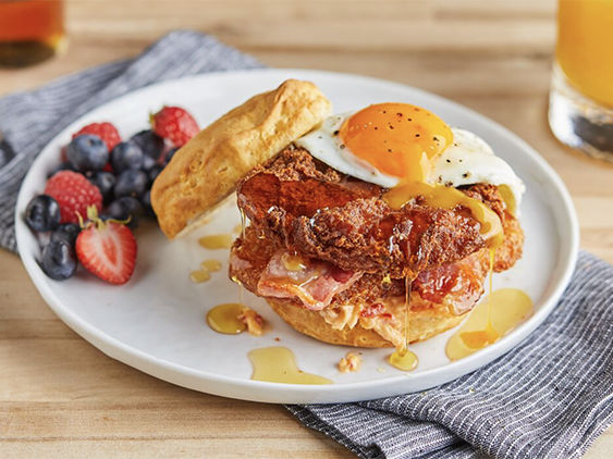 Image of Spicy Breakfast Chicken Sandwich.