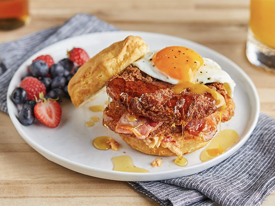 Image of Spicy Breakfast Chicken Sandwich.